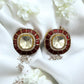 Red Anshika Kundan Jewellery set