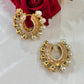 Aamara Polki Kundan Hoops Earrings