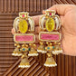 Maahi Gold Plated Earrings with Doublet Stone