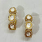 Meera Moissanite Kundan Hoops