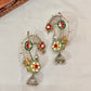 Morni Silver Look alike Kaanphool Earrings