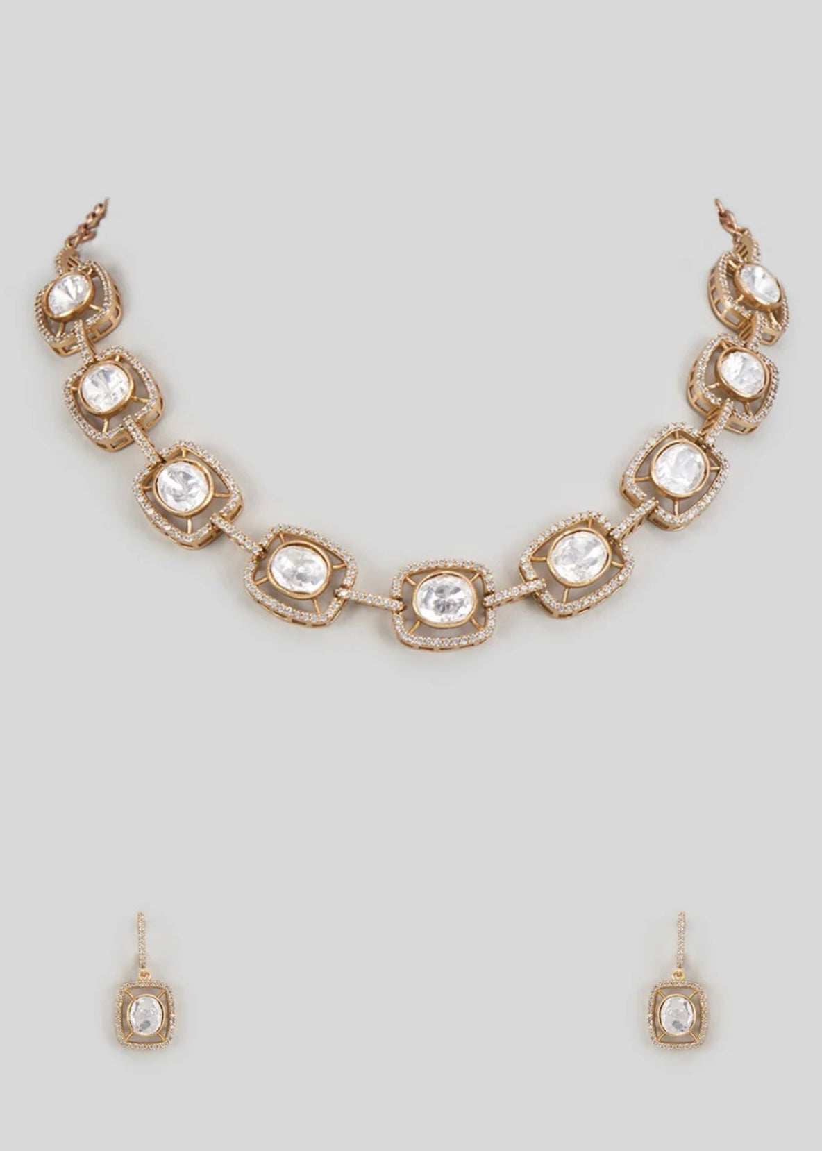 Anandi Polki Kundan Jewellery Set