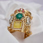 Sahiba Fushion Gold Plated Bracelet Cuff