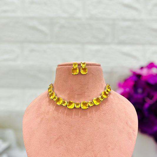 Yellow Mia Jewellery set