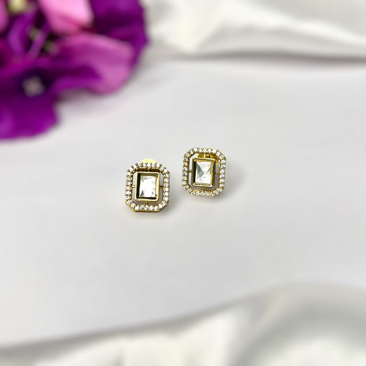 Ananya Moissanite Kundan Studs