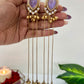 Aarohi 18k Gold Plated Kashmiri Dejhoor Earrings with Doublet Stone