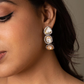 Meera Moissanite Kundan Hoops