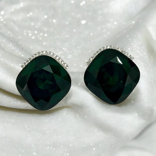 Emerald Green Swarovski Studs