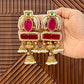 Maahi Gold Plated Earrings with Doublet Stone