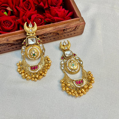 Chandni 18k Gold Plated Ghungroo Earrings