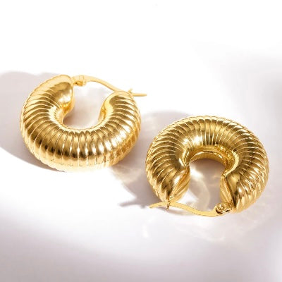 Aamara gold Plated Chunky hoops