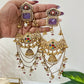 Jannat dual tone fusion dejhoor Earrings