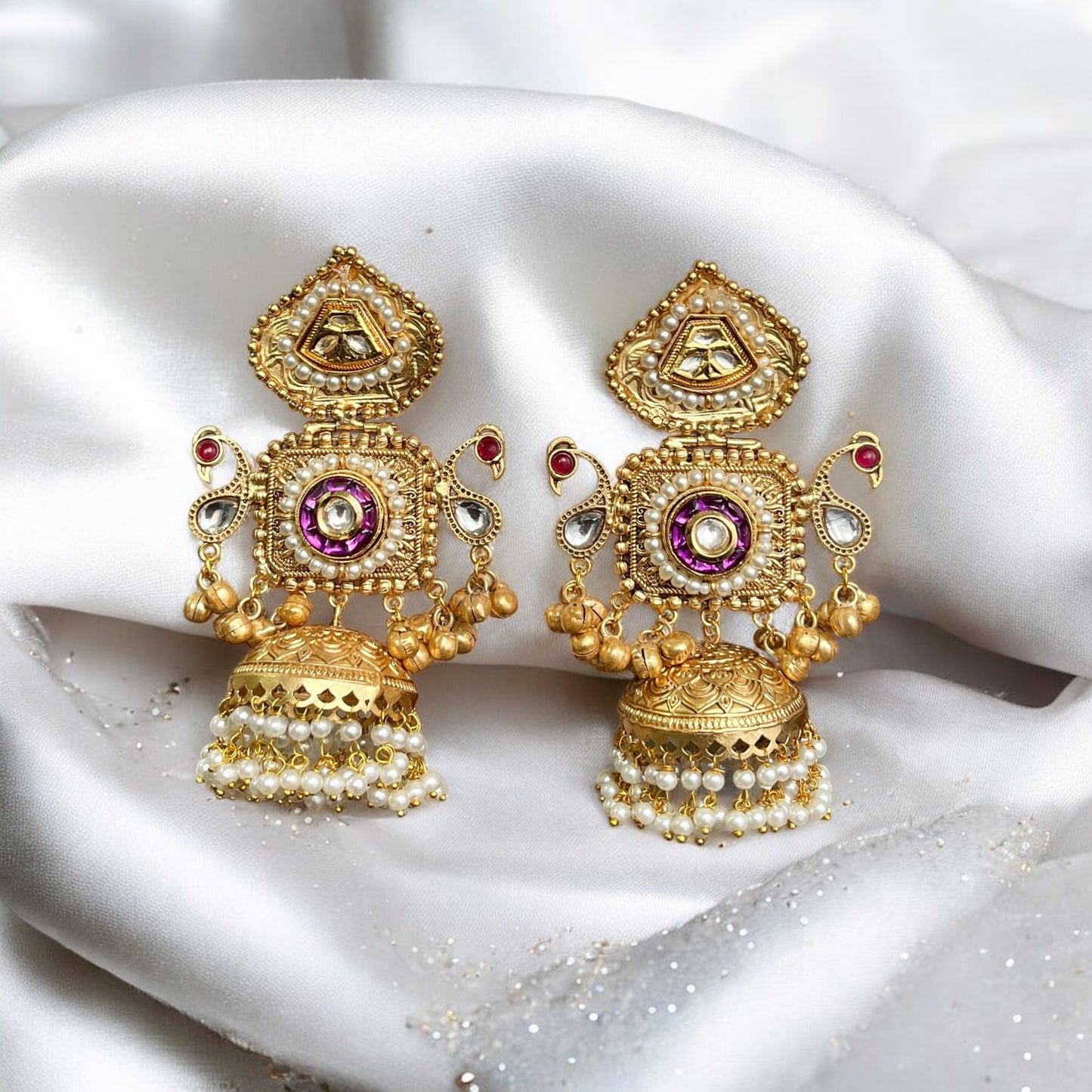 Dua Fusion Ghungroo Jhumkas