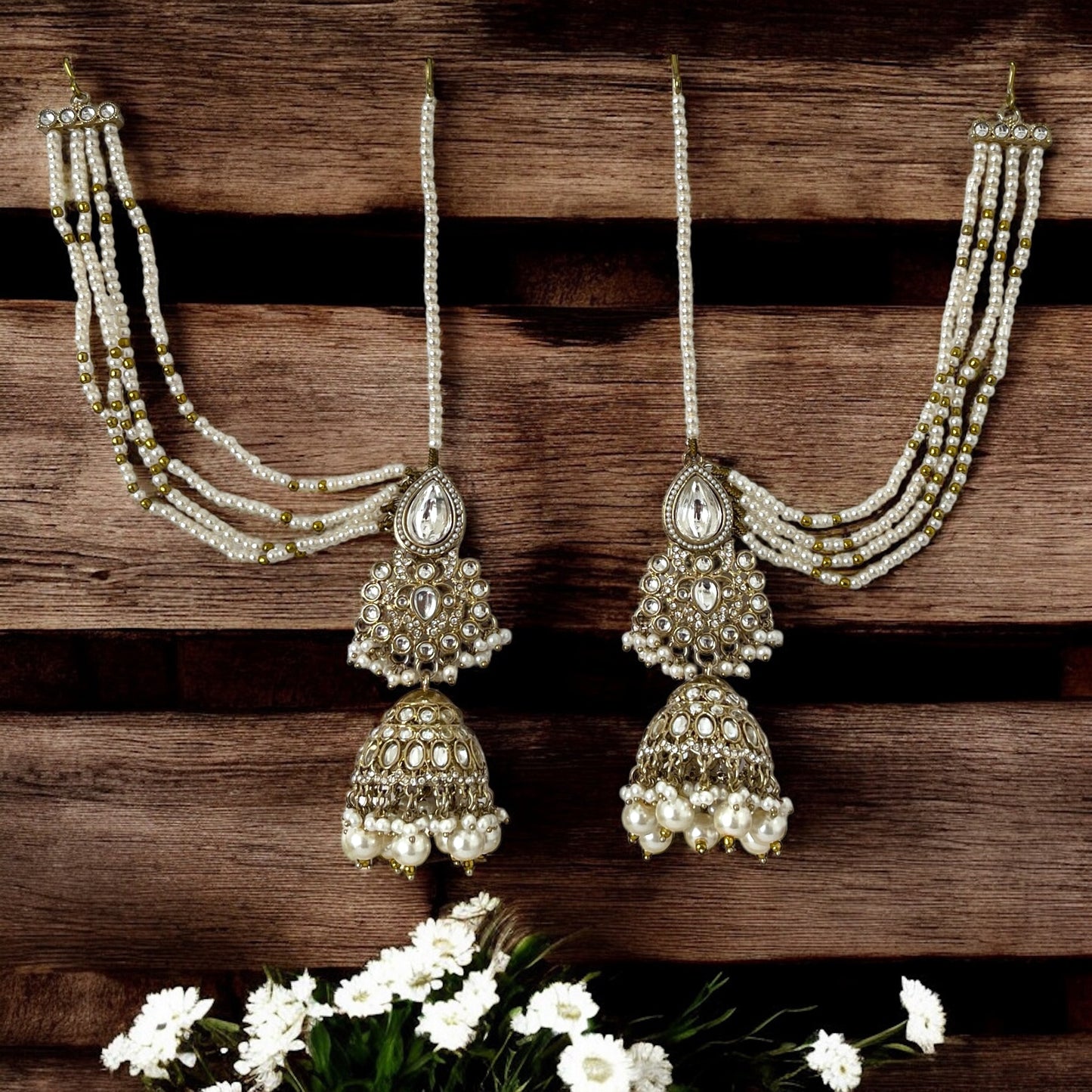 Saiba 2.0 Jhumkis with Kaanchain