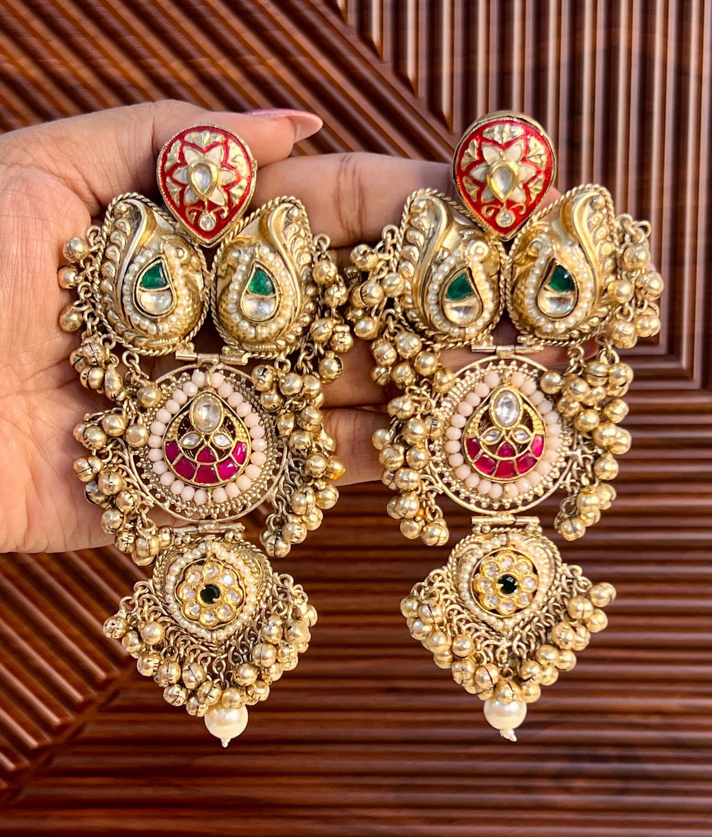 Iraa fusion Gold plated earrings
