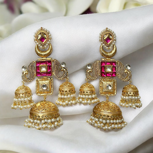 Kaveri Fusion Jhumkas