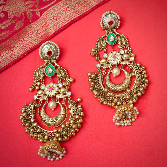 Suhani Gold Plated Fusion Jhumki