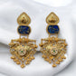 Aishwarya Fusion Ghungroo Earrings with Metallic Doublet Stone