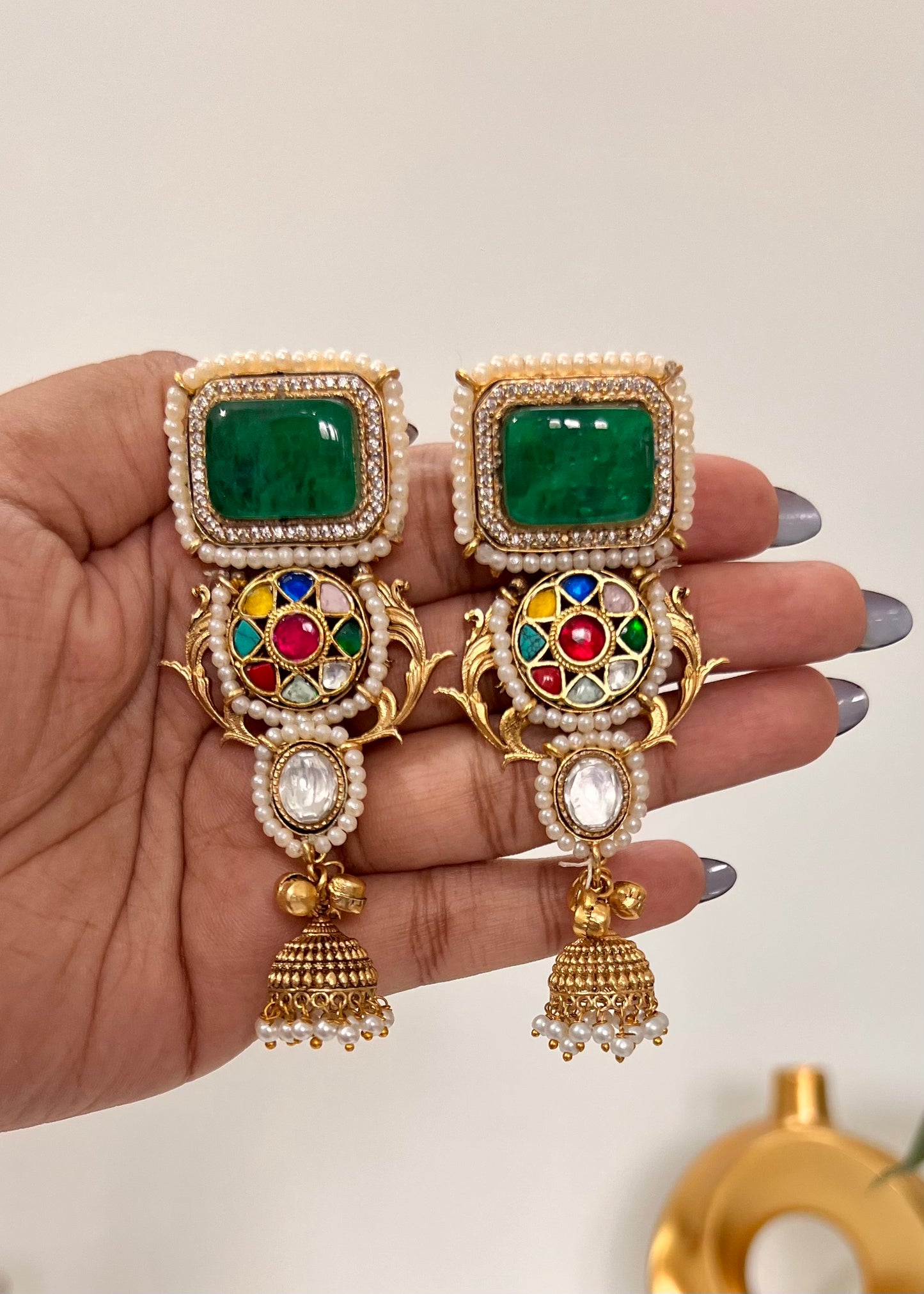 Nandini Gold Plated Jhumki