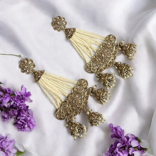 Mahira Sharara Kundan Earrings