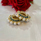 Aamara Polki Kundan Hoops Earrings