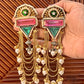 Kamini Gold and silver Plated Fusion Jhumkas