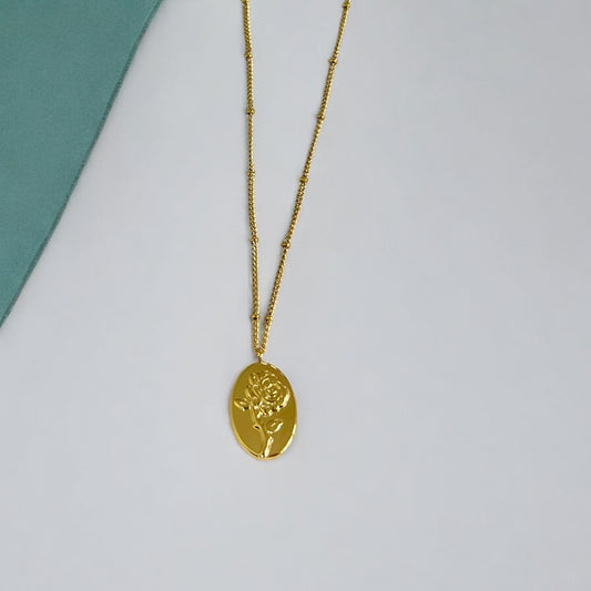 Rosey Gold Plated Necklace