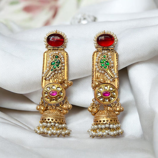 Hina Fusion Jhumkas