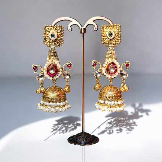 Gayatri Fusion Jhumkas