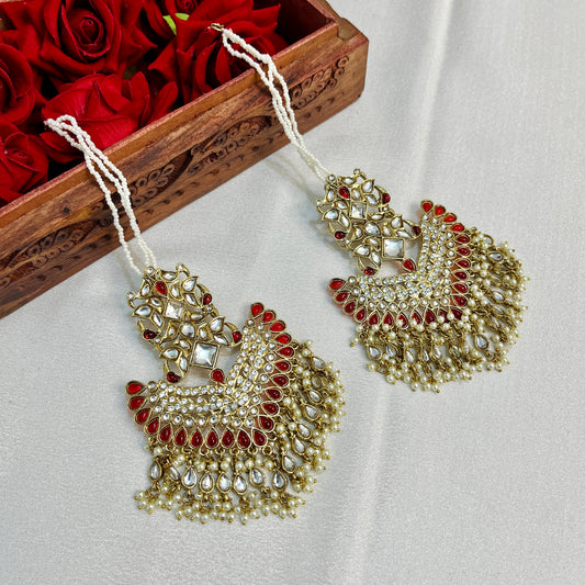 Vamika Kundan Chandbalies with Kaanchain
