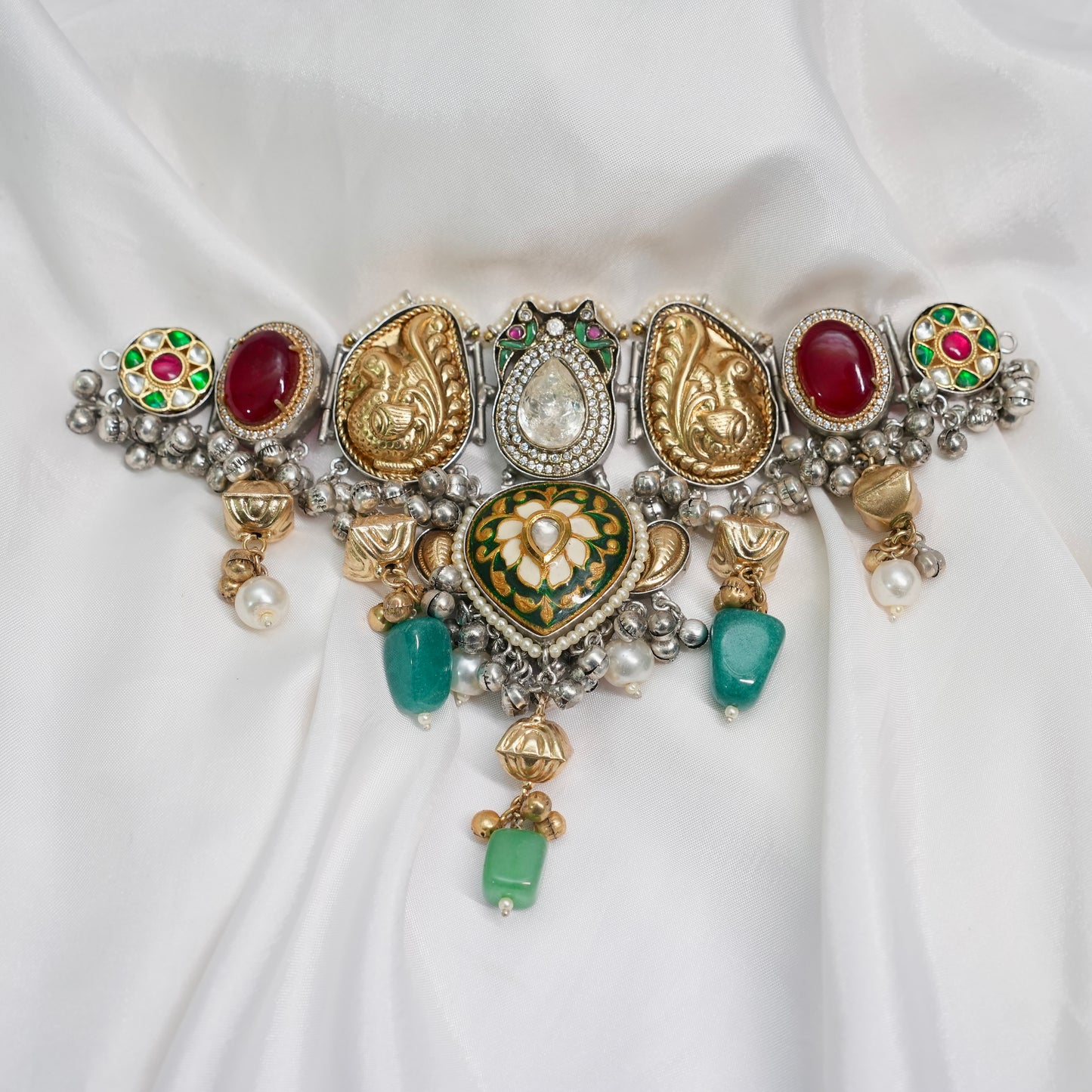 Sahiba Dual Tone Fusion Jewellery Set