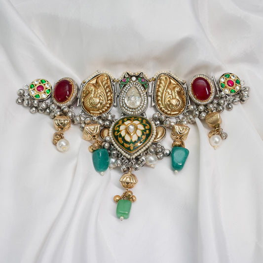 Sahiba Dual Tone Fusion Jewellery Set