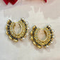 Aamara Polki Kundan Hoops Earrings
