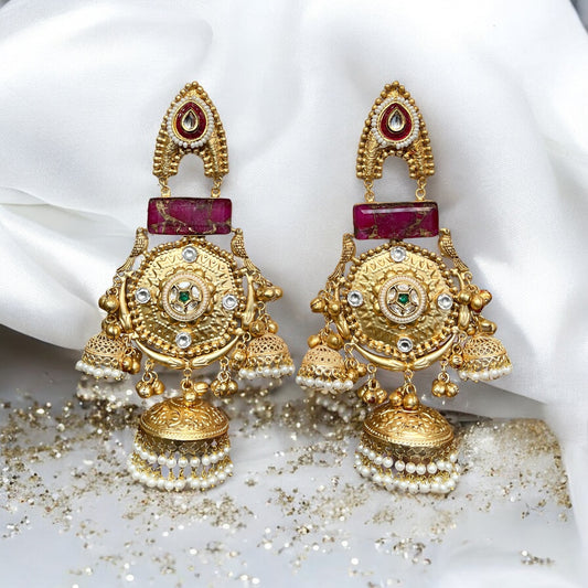 Ruhani Fusion Ghungroo Jhumkas