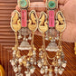 Shakti Gold and silver Plated Fusion Jhumkas