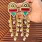 Kamini Gold and silver Plated Fusion Jhumkas