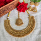 Amrita Gold Plated Jewellery set with Maangtikka