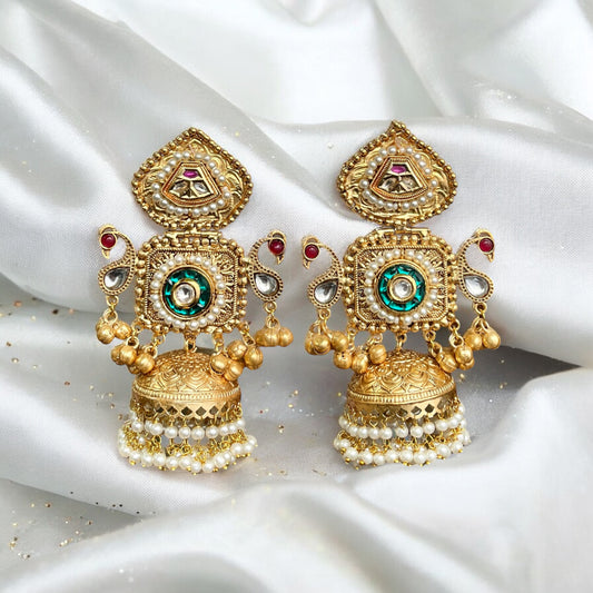 Dua Fusion Ghungroo Jhumkas