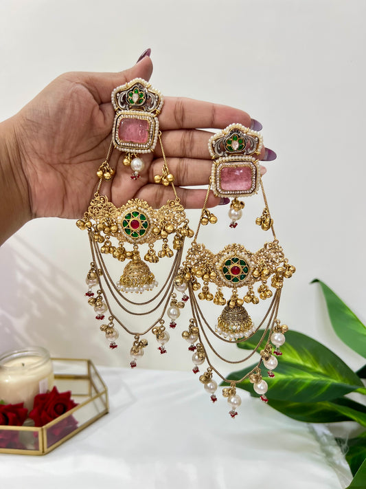 Jannat dual tone fusion dejhoor Earrings