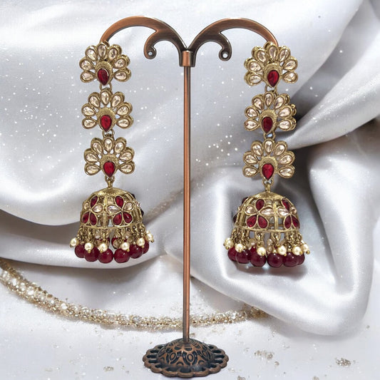 Nitya Kundan jhumkas