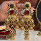 Aamara Gold Plated Earrings with Doublet Stone