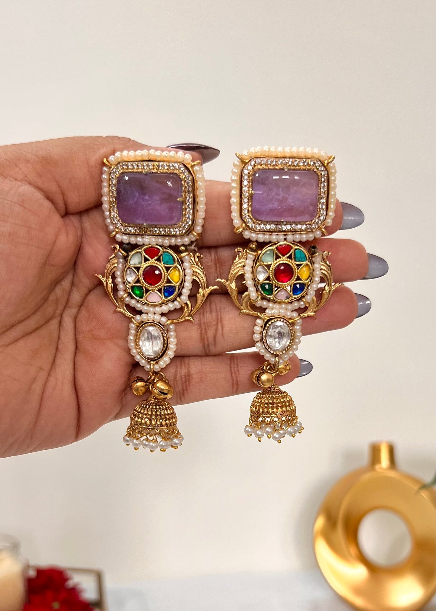 Nandini Gold Plated Jhumki