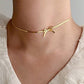 Aamara Bow Gold plated Necklace