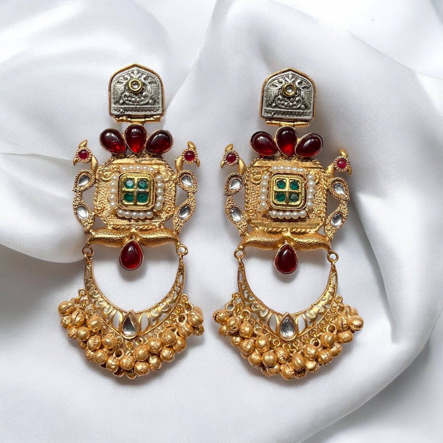 Ishaani Fusion Ghungroo Earrings