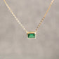Emerald Gold plated pendent Necklace