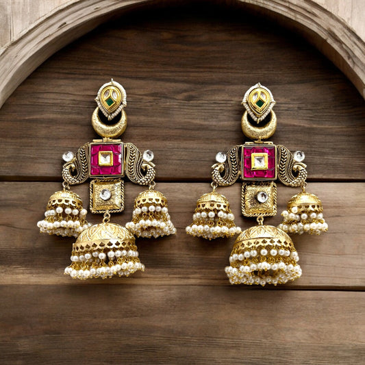 Kaveri Fusion Jhumkas