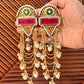 Kamini Gold and silver Plated Fusion Jhumkas
