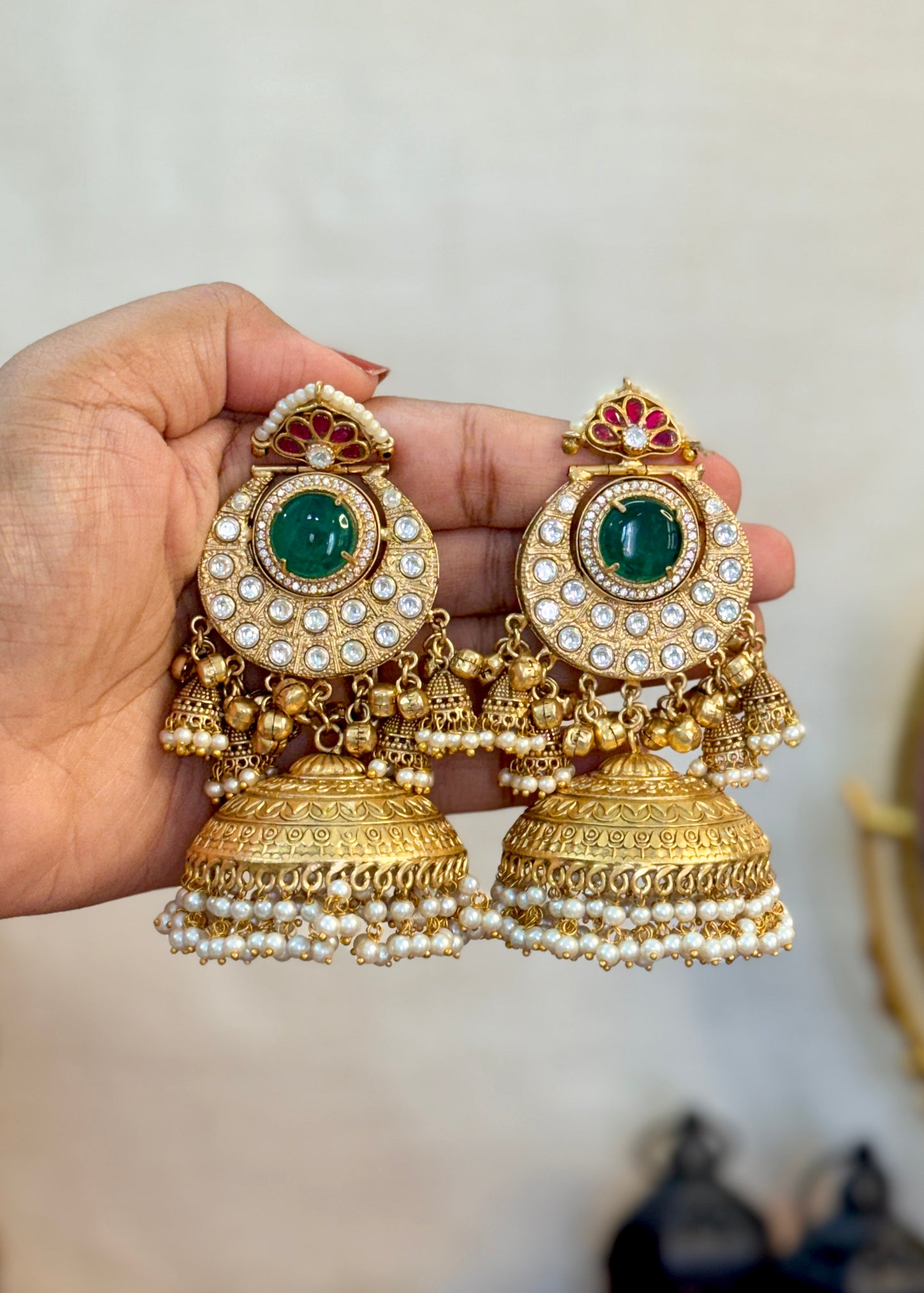 Inaaya Gold Plated Jhumki