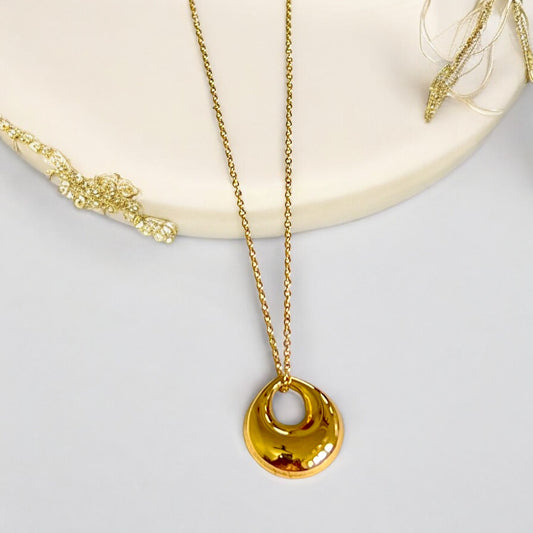 Water Drop Gold Plated Necklace