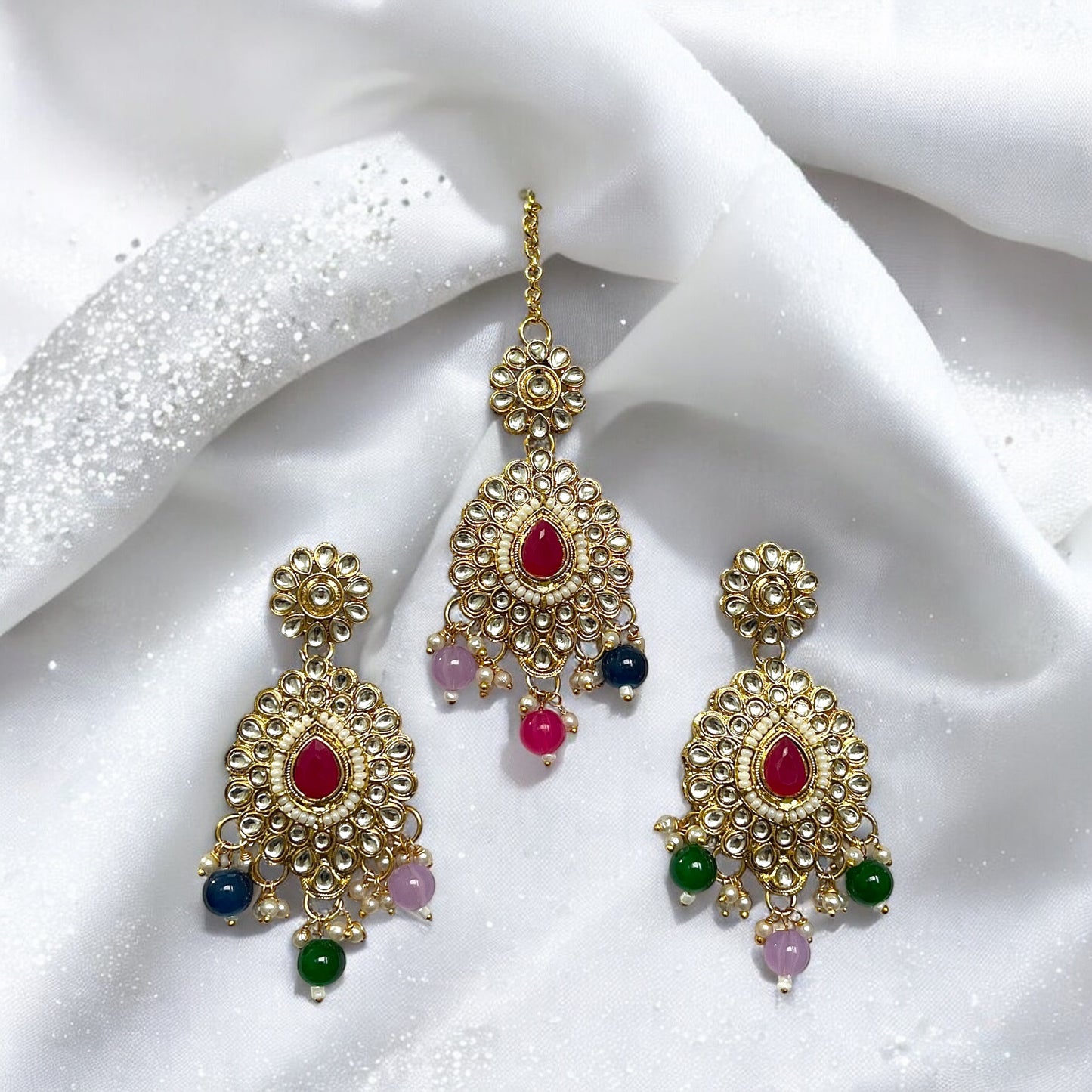 Multi Kanika Kundan Jewellery Sets